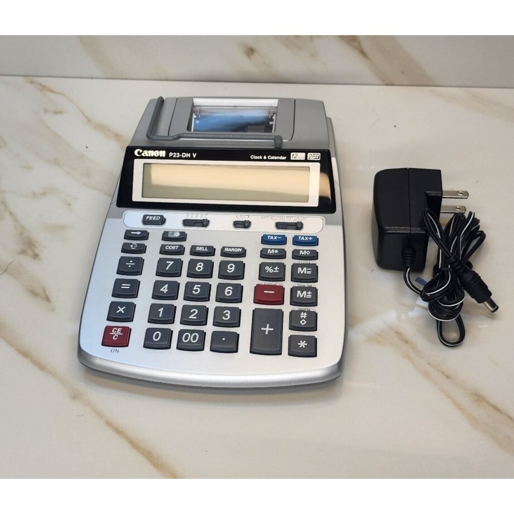 Cannon 2 Color Mini Desktop Printing Calculator P23-DHV